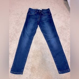 Girls Zara dark wash skinny jeans adjustable size 7